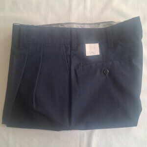 Mens Work Pants NWT NOS Eastern Wear-Guard Navy Blue 36x33 Navy Blue Pleated